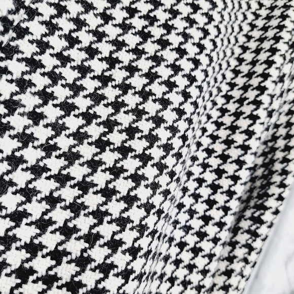 Aura No Bad Angles Oversized Houndstooth Wool Blend Gold‎ Button Blazer Size M - Picture 7 of 13